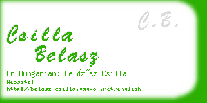 csilla belasz business card